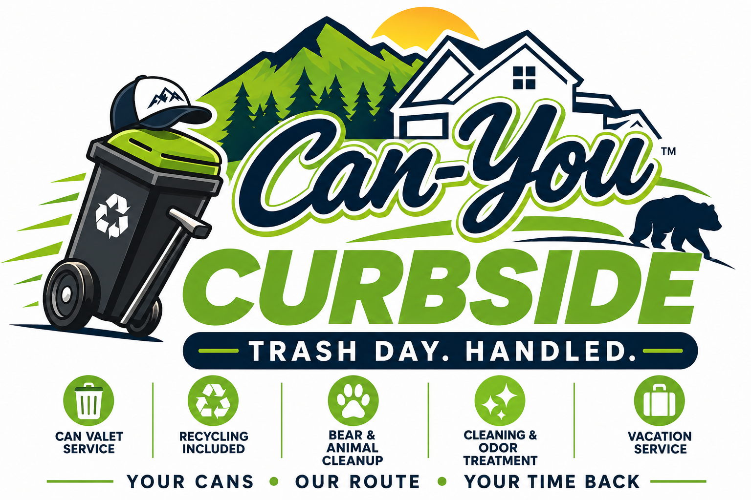 Can-You Curbside — Trash Day. Handled.